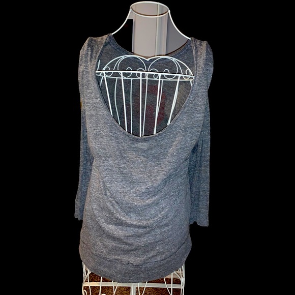 Vintage 80’s OU Scoop-back Top Women’s Size Small - Picture 6 of 12